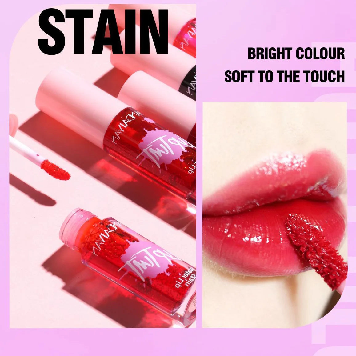 Lip Stain Waterproof Dual-use Natural Effect Lips Eyes Cheeks Liquid Lip Tint