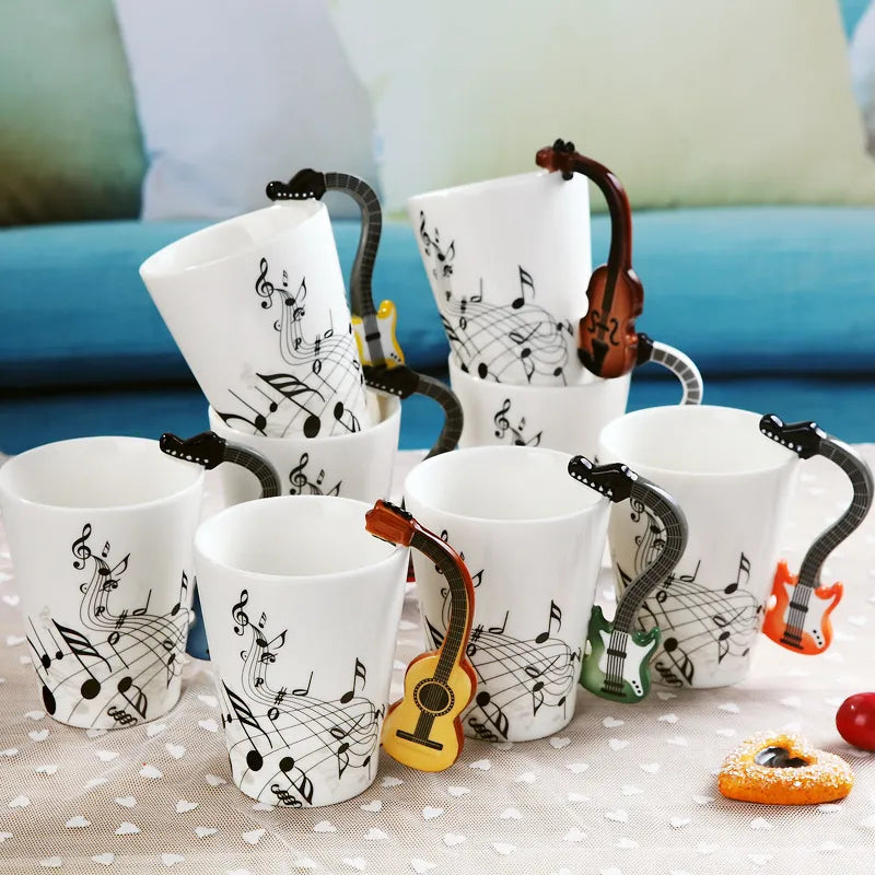 Cute Coffee Tea Milk Stave Mugs