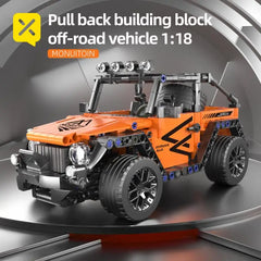 Technical Off Road Car Building Blocks Set Aldults Collector's Classic Pull-back Sports Car Toy