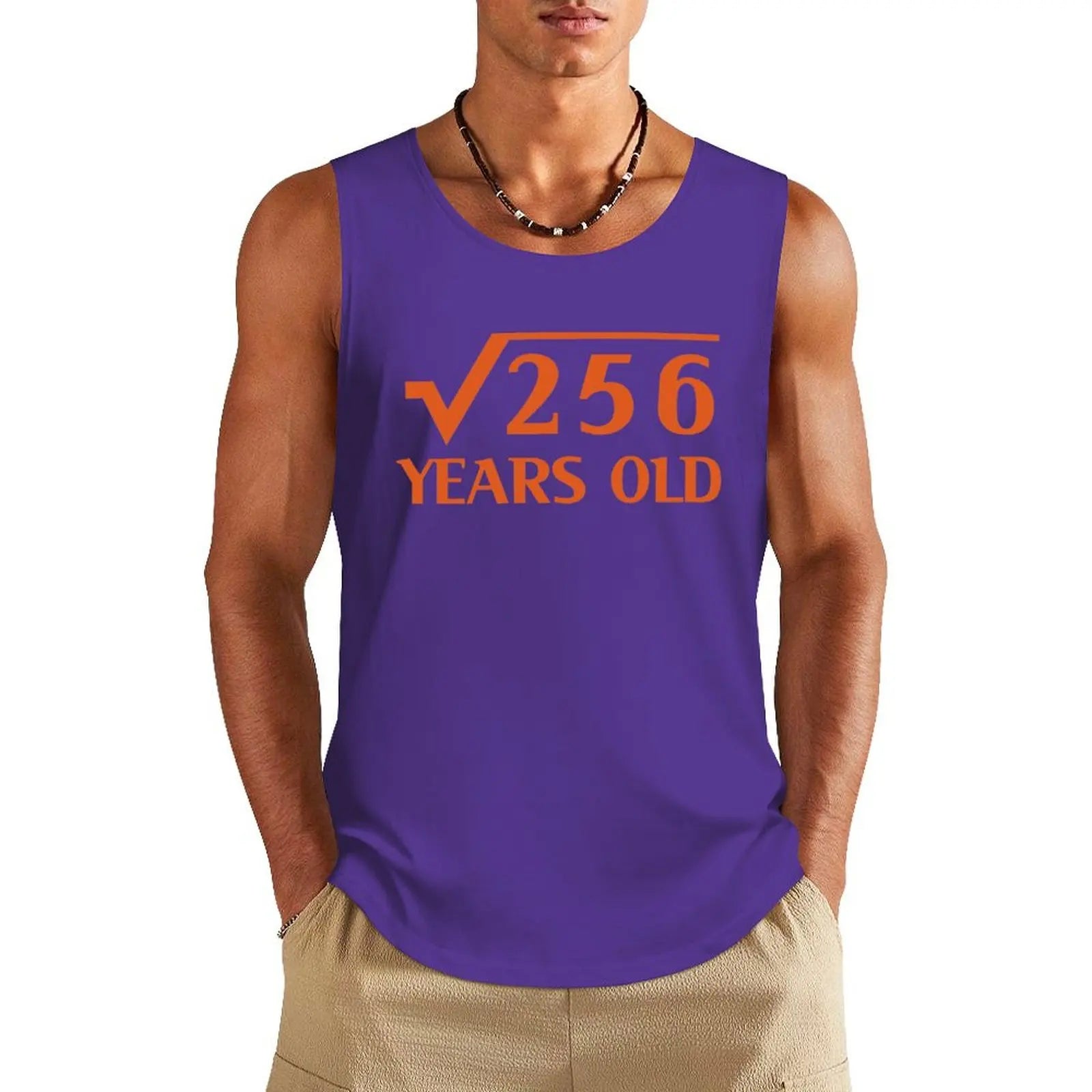 16th Happy Birthday Art 16 Years Old Square Root of 256 Tank Top t-shirt for men Man gym clothes