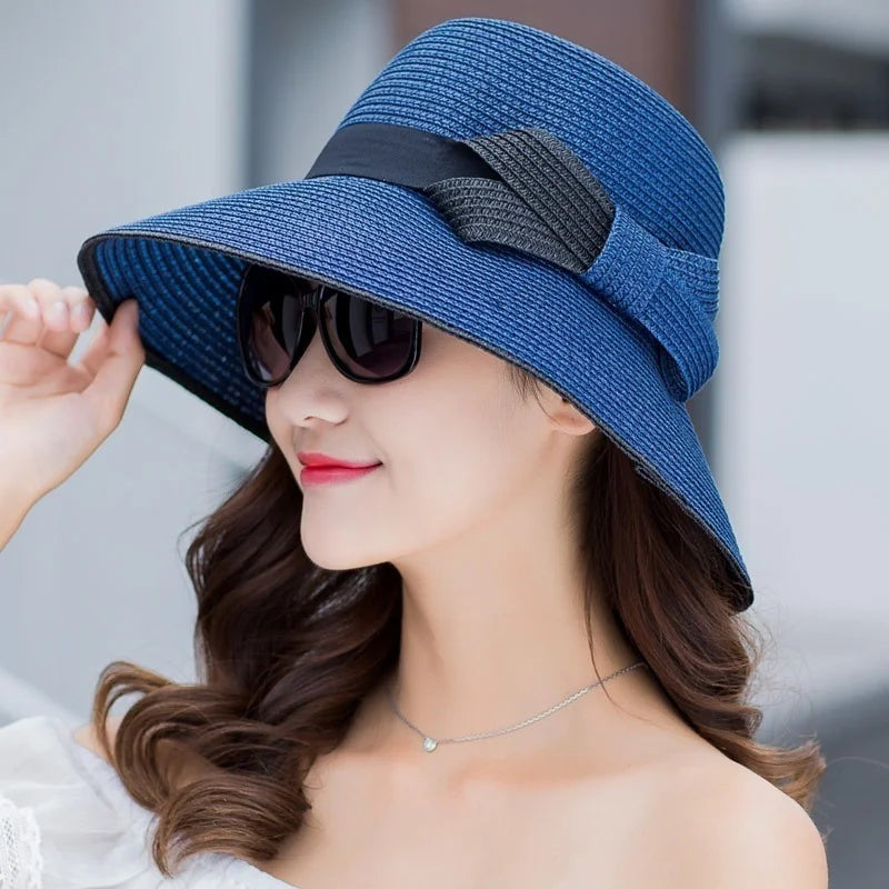 Sun Protection Foldable Female Seaside Beach Cap Casual Outdoor Caps