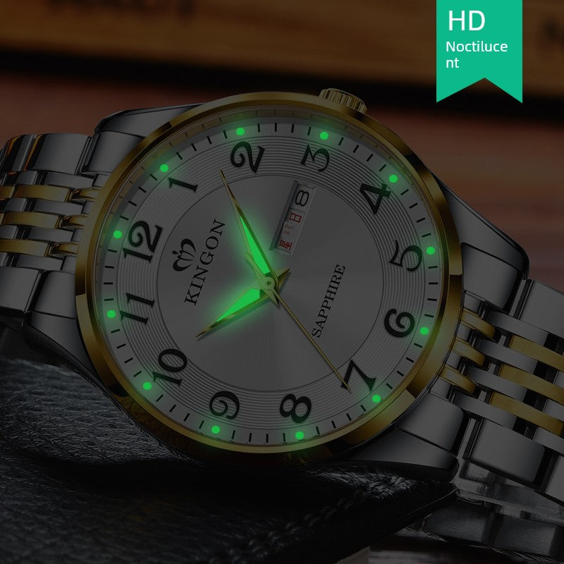 Swiss Digital Middle-Aged and Elderly Dad Waterproof Watch