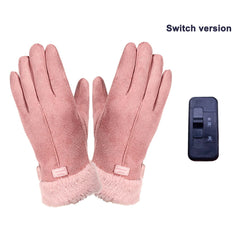 Electric Heating Gloves Men Women USB Charging Touch Screen Gloves Winter Skiing Snowboarding Windproof Warm Hand Heated Gloves