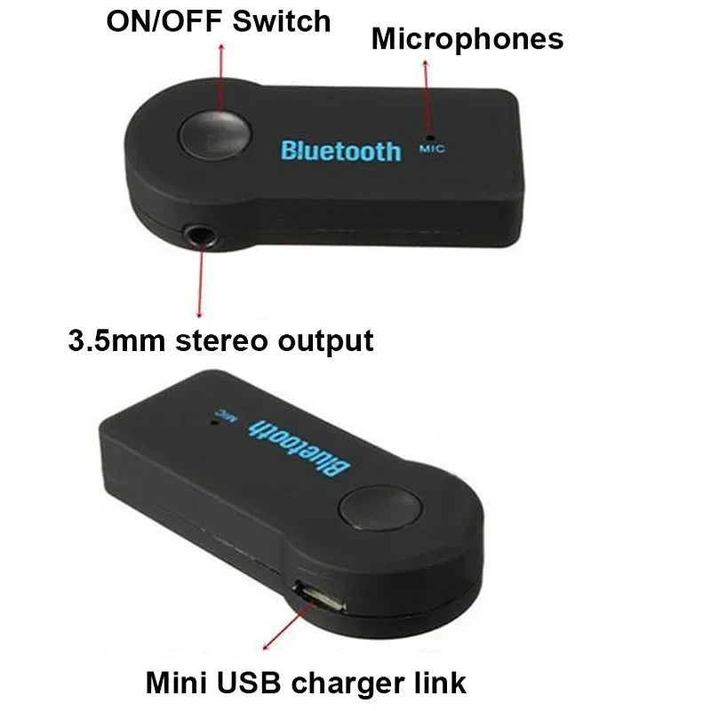 2 in 1 Wireless Bluetooth 5.0 Receiver Adapter 3.5mm Jack For Car Music Audio Aux A2dp Headphone Receiver Handsfree