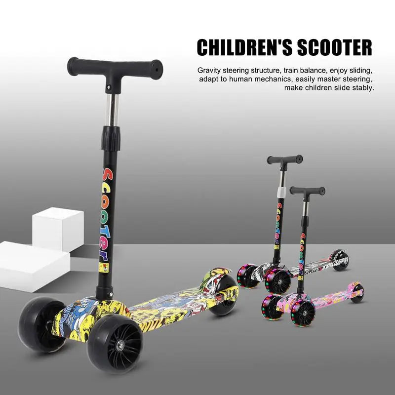 Children Scooter 3 Wheel Scooter With Flash Wheels Kick Scooter