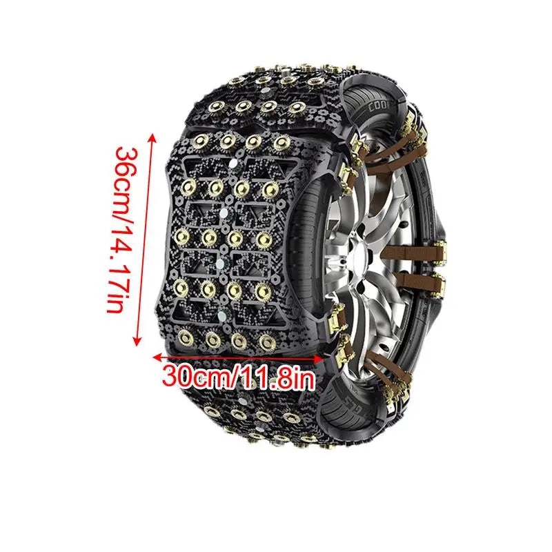 Truck Tire Chains Heavy Duty Car Anti-Skid Chain Anti-slip Tire Chain Flexible Winter Snow Mud Tire Chains