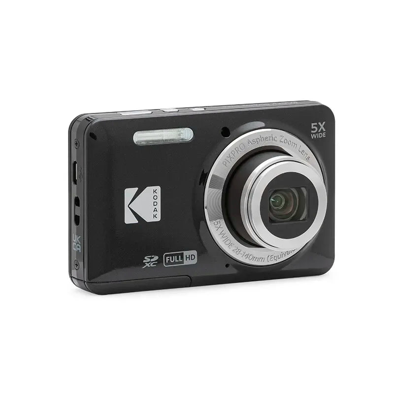 KODAK PIXPRO FZ55-RD 16MP Digital Camera 5X Optical Zoom 28mm Wide Angle 1080P Full HD Video 2.7" LCD Vlogging Camera