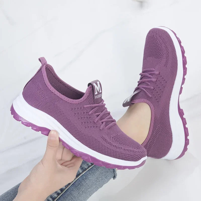 Women Sneakers Mesh Vulcanized Shoes Spring Ladies Casual Flats Sneaker