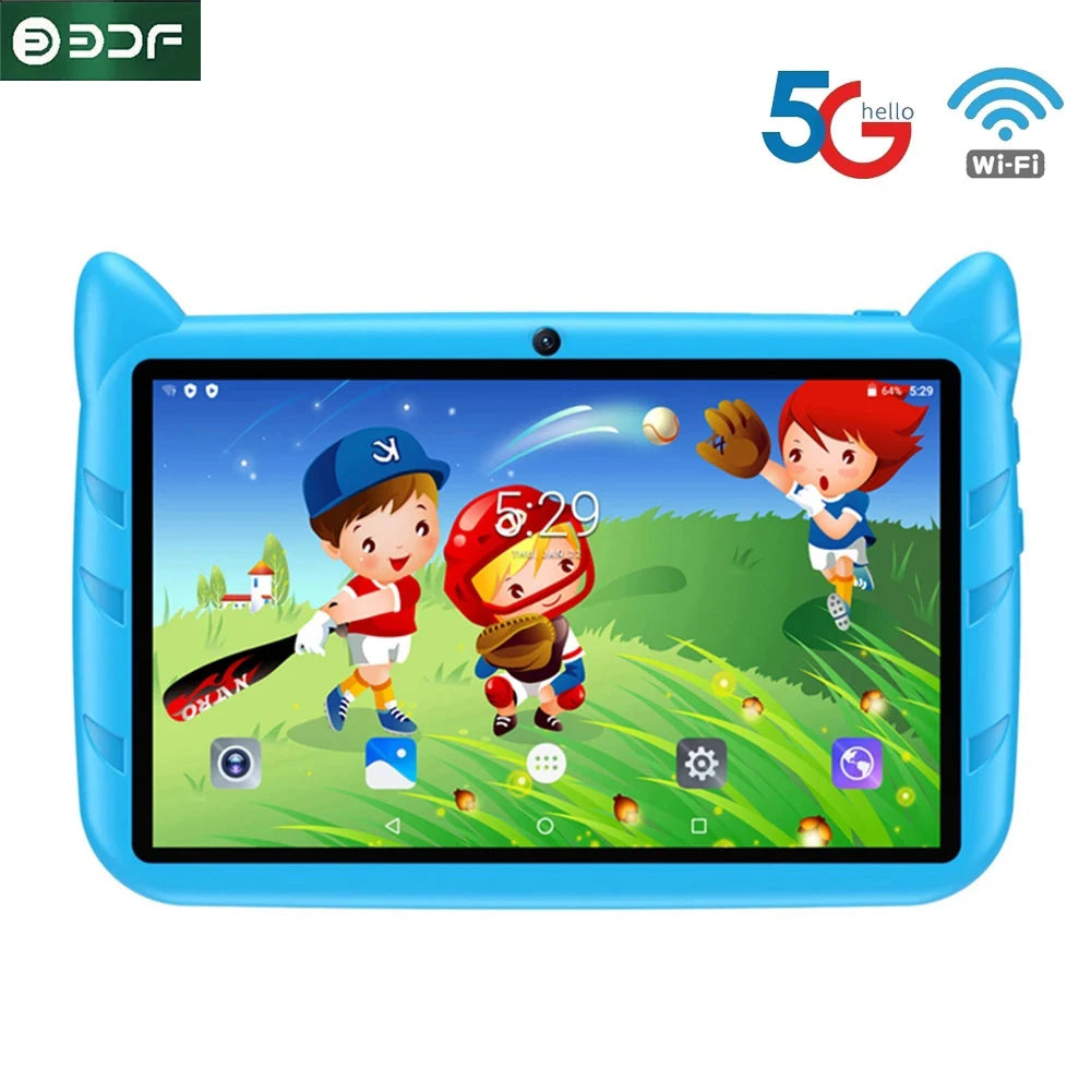 Kids Tablet 7inch Android 9.0 Best Christmas Gift Cute Touch Gaming Children 4GB+64GB WiFi Child Tablets PC