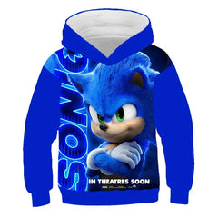 Children's Clothes Sonic Hoodie For Kids Boys and Girls 3D Printing Sweatshirt Loose Long Sleeve Spring Autumn Sonic Pullover