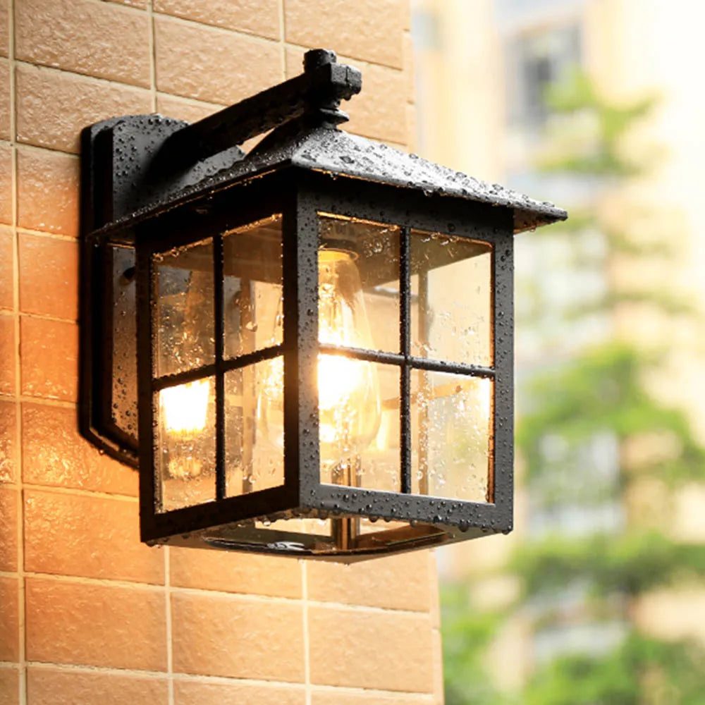 European Style Retro Outdoor Wall Light Sconce Lamp Waterproof Garden Decoration