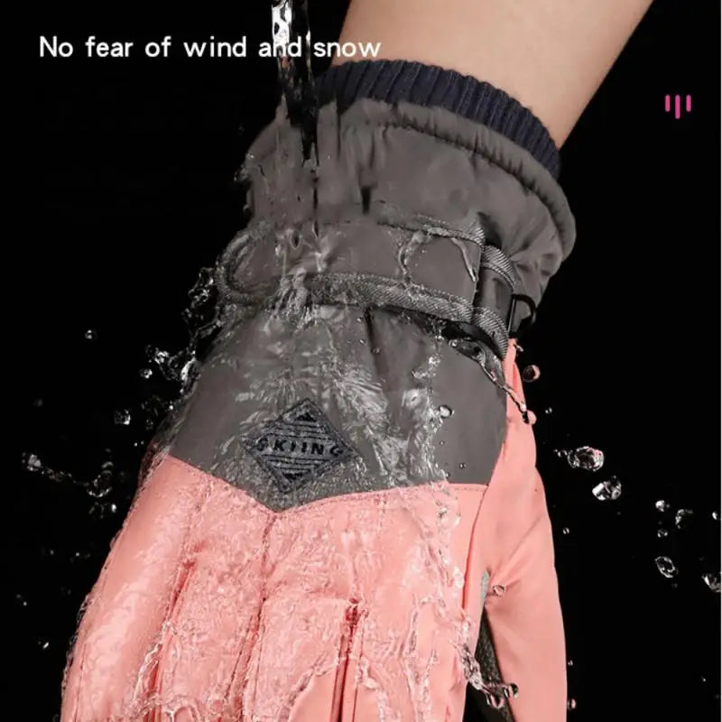 Winter Snowboard Ski Gloves Non-slip Touch Screen Waterproof Motorcycle Cycling Warm Snow Hunting Gloves Перчатки Зимние Мужские