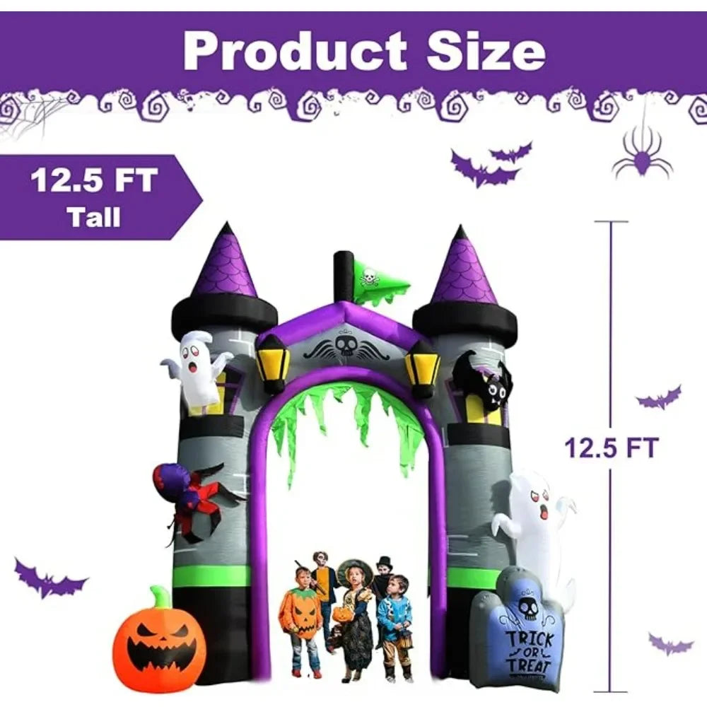 Halloween Inflatables Outdoor Yard Decorations, Spooky Halloween Outside Decor