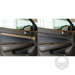 For Infiniti G35 2007-2008 G37 2008-2013 G25 Q60 Accessories Car Carbon Fiber Interior Storage Gear Tuning Door Trim Sticker