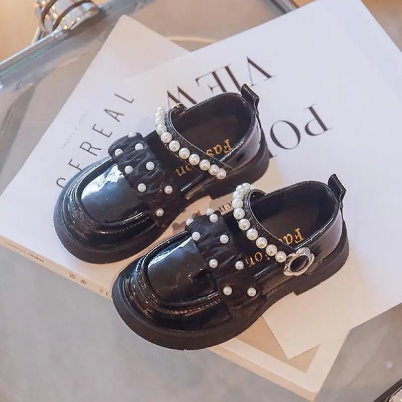 New Kid's Lace Pearl Princess Shoes