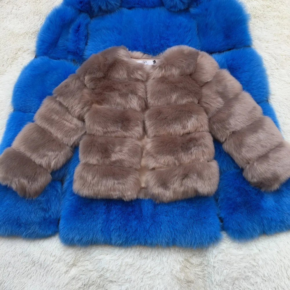 Fluffy Faux Fur Coat