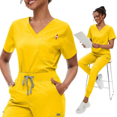 Anti Wrinkle Scrubs Workwear Washable Soft Fabric Nurse Hospital Uniforms Medical Scrubs