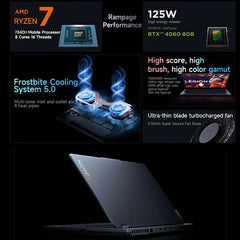 Lenovo Gaming Loptop LEGION R7000 15.6“144Hz AMD Ryzen7 7840H 16/32G DDR5 512G/1TB/2TB Pcie 4.0 SSD RTX4060 Gaming Notebook PC