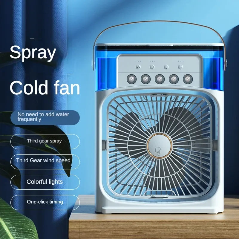 3 Speed Fan Portable Humidifier Fan Air Conditioner Household Small Air Cooler