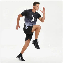 Summer Men's Tracksuit Gym Fitness basketball Sports Suit