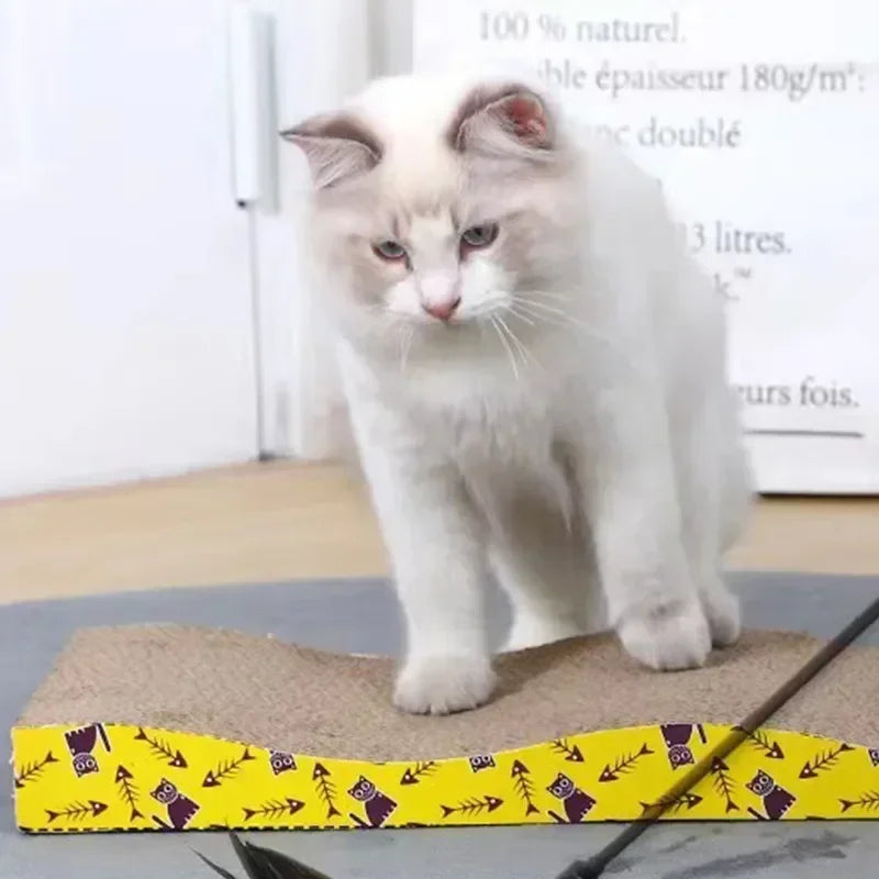 Nails Board Cats Toys Corrugated Scratching Furniture Interactive Pad Scratcher Toy Cardboard Protecting Pet Grinding