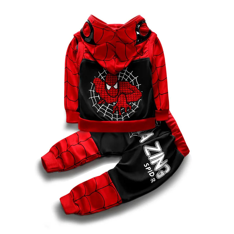 Cartoon Spiderman Autumn Baby Boys Superheroes Sets