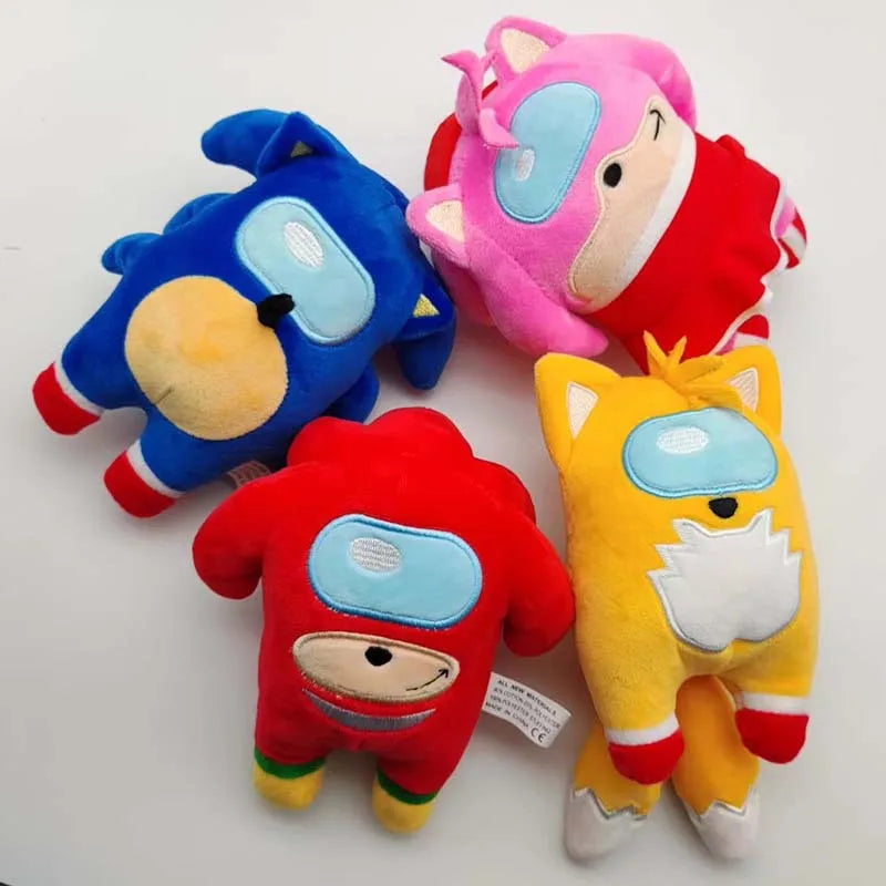 15cm Sonic The Hedgehog cosplay soft toy Anime Cartoon Super Sonic Movable Kawaii cute doll Children's Christmas Birthday Gifts