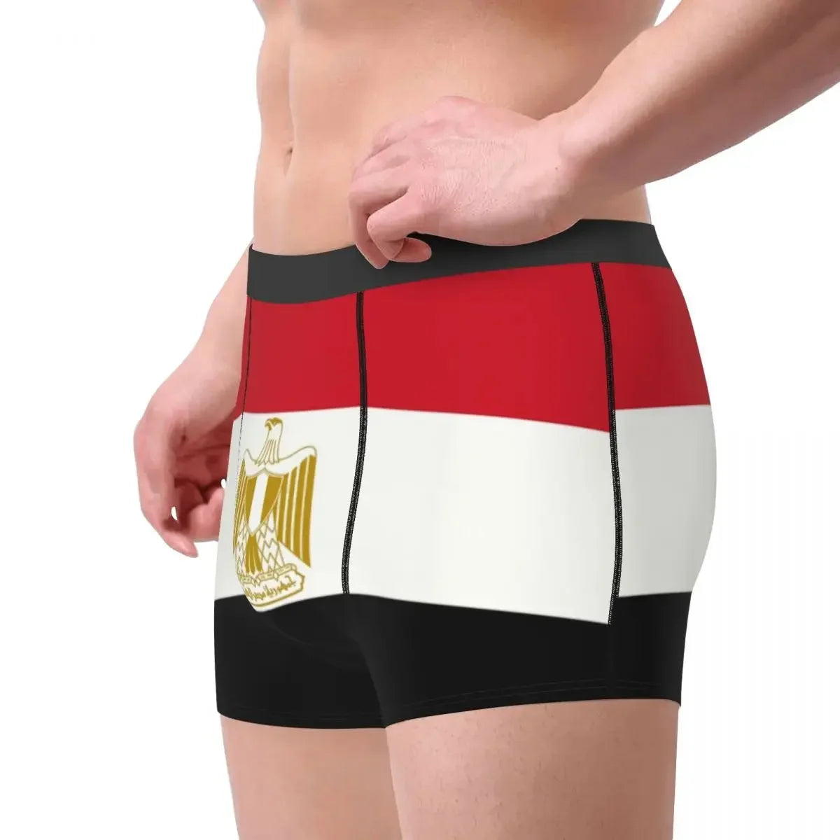 Custom Egypt Flag Underwear Men Stretch Patriotism Boxer Briefs Shorts Panties Soft Underpants For Homme