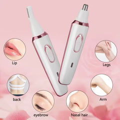 Portable 4 in 1 multi-function shaver Painless electric shaver for women bikini trim face legs eyebrows nose