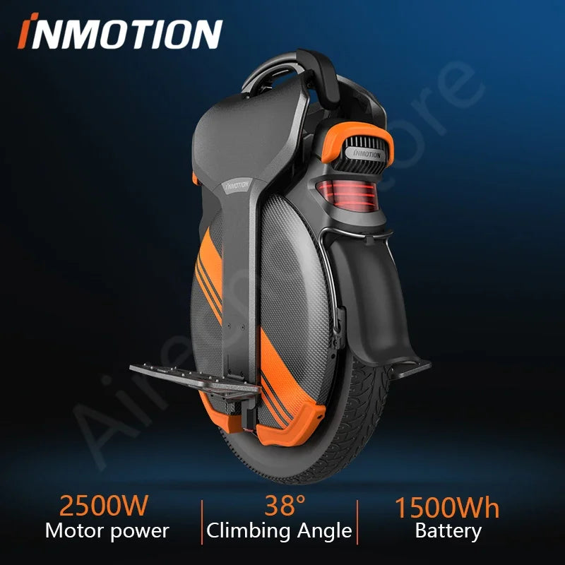 Original INMOTION V11Y Electric Unicycle 84V 1500Wh Battery 2500W High-Torque Motor 60km/h Top Speed 120km Range Smart EUC Wheel