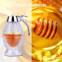 Honey Pot Honey Jar Storage Container Clear Acrylic Honey Dispenser