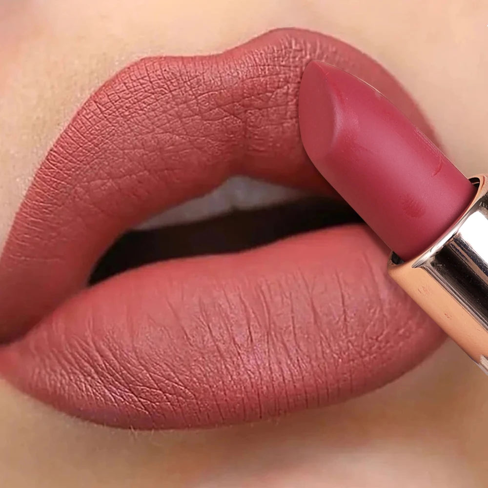 6 Colors Matte Lipstick Waterproof Velvet Nude Pink Lip Stick Pen