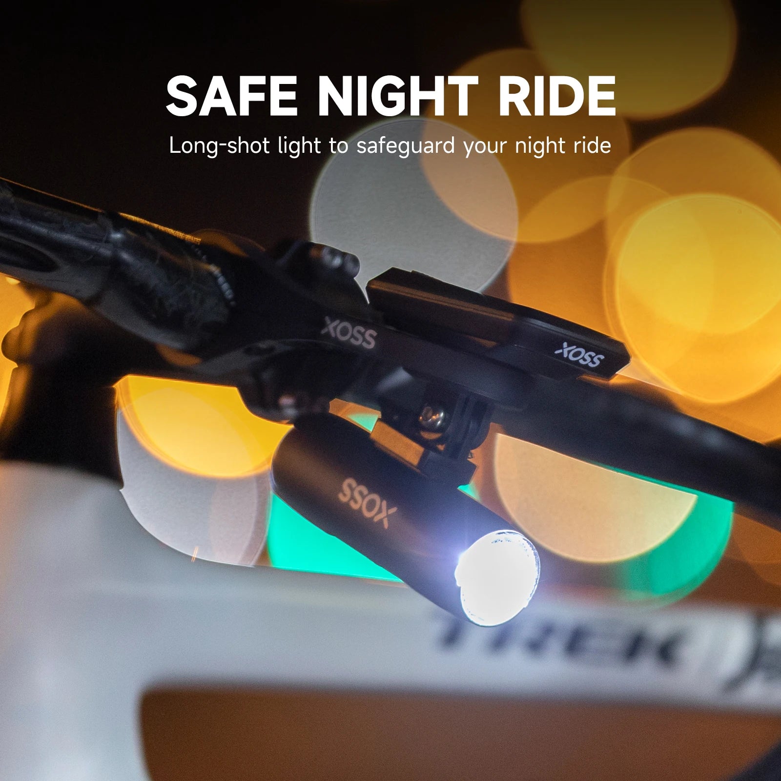 XOSS Bike Headlight Waterproof USB Rechargeable Road MTB Front Lamp Bicycle Flash Light