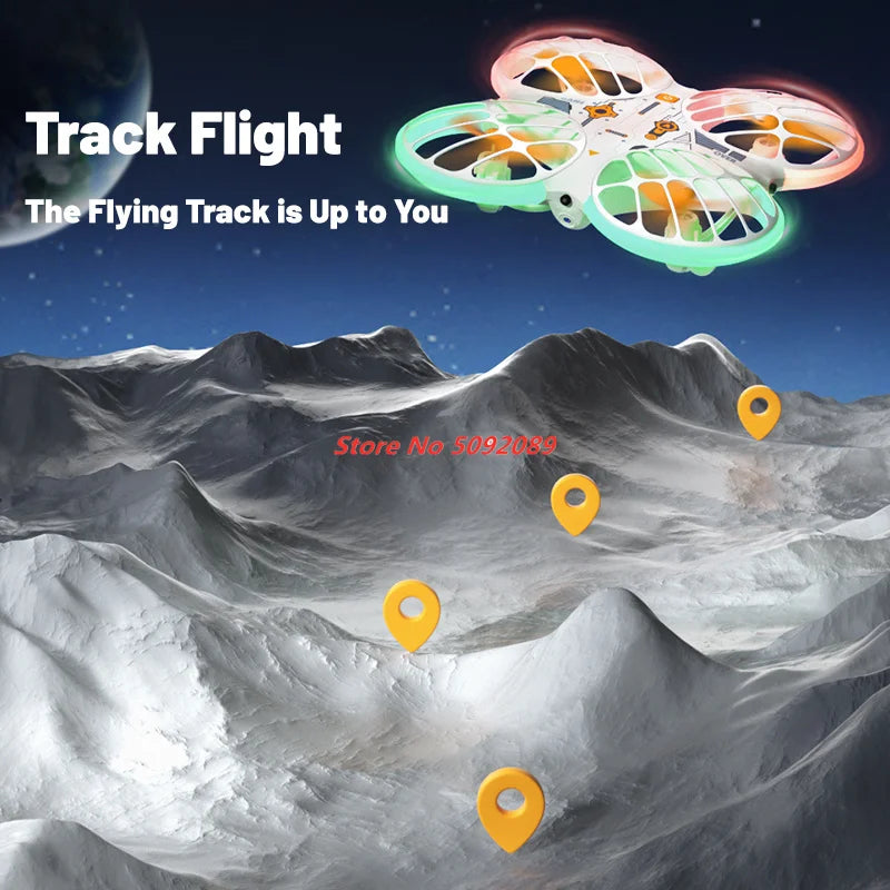 Intelligent Obstacle Avoidance Drones With 4K HD Camera Mini Drone Led Light Foldable Quadcopter Dron Toy