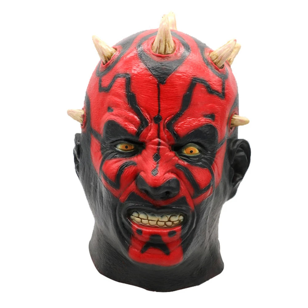 Darth Maul Latex Mask Halloween Horror Film And Television Animation Shooting Props Darth Maul Cosplay Party Full Head Costume