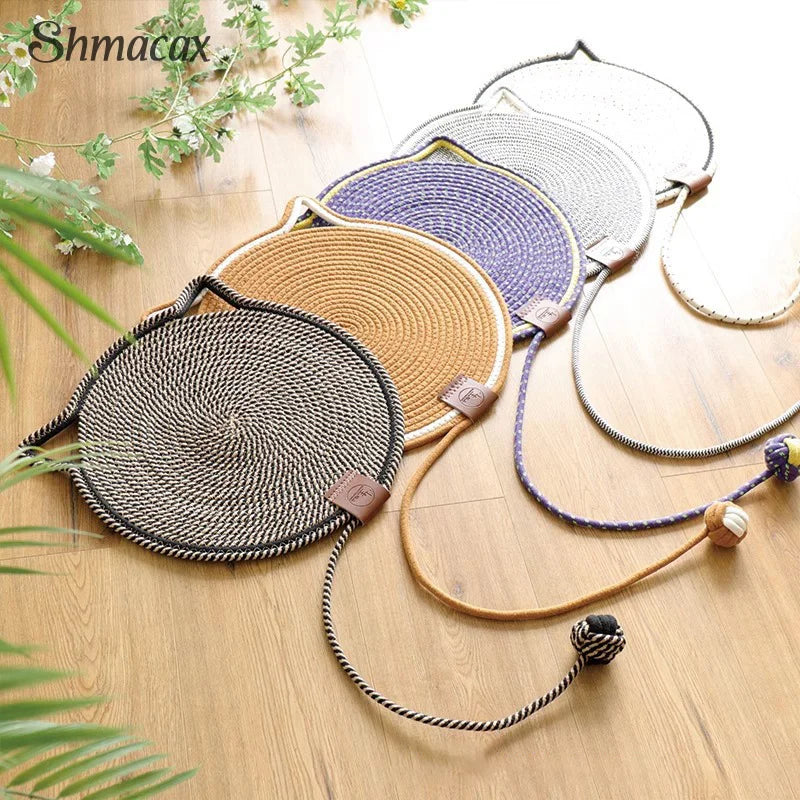 Cats Scratch Pad Natural Cotton Rope Cat Scratch Pad Pet Sleeping Mat Durable Scratch Resistant Furniture Protector Pet Supplies