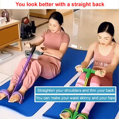 Multifunction Tension Rope Elastic Yoga Pedal Puller