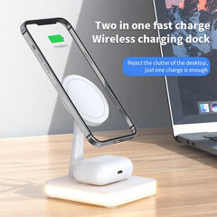 Magnetic Wireless Charger Stand Airpods Fast Charging Station