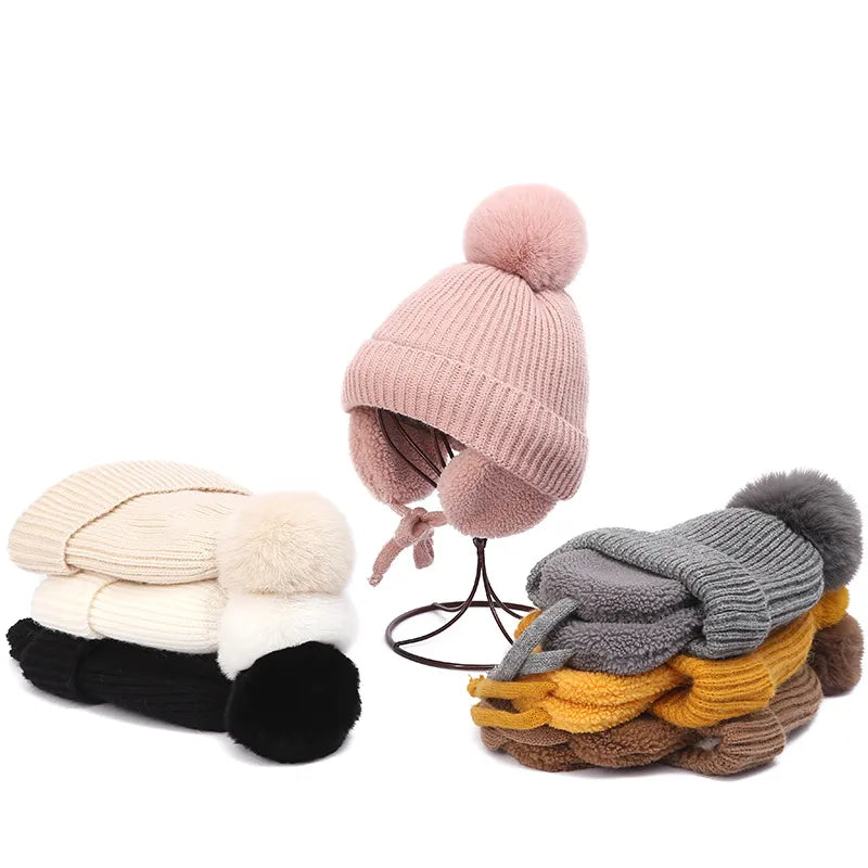 Winter Thicken Warm Baby Hat Ear Protection