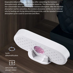 Mini Dehumidifier Reusable Dehumidifier Silent Indoor Small Portable Air Dehumidifier for Bathroom Office Air Dryer