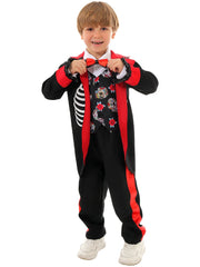 Boys Mexican Day of the Dead Scary Zombie Skeleton Costume