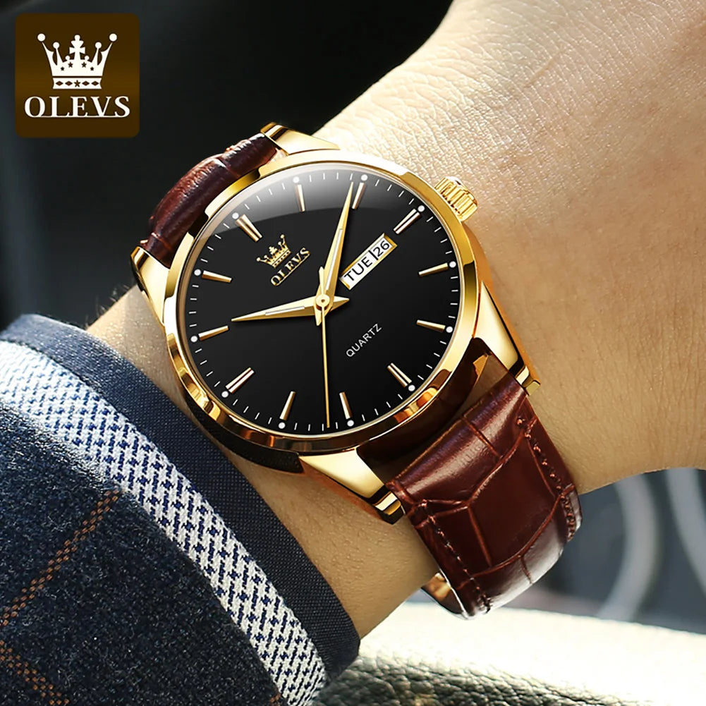 OLEVS Top Brand Men Classic Quartz Waterproof Watch