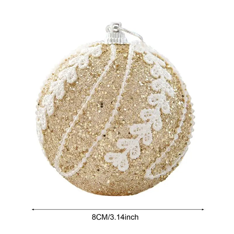 Sequins Glitter Ornaments Merry Christmas Tree Ball for Photography Prop Pine Hanging Pendants Party Favors Xmas Ornaments