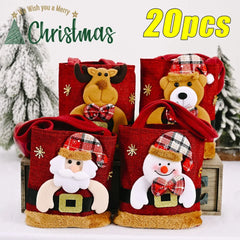 Christmas Tote Bag Snowman Bear Candy Bag