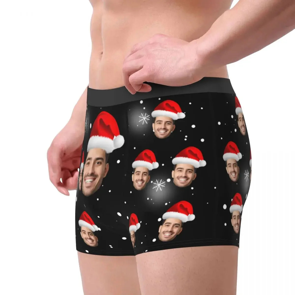 Men Gift Custom Face Boxers Christmas Gift Personalized Photo Underwear Design Birthday Boxer Briefs