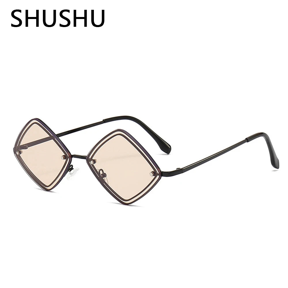 Quadrilateral Small Sunglasses Retro For Women