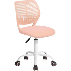 Office Chairs,360 Swivel, Low Mid PP Mesh Back Fabric Seat, Height Adjustable, Rolling Castor, Office Chairs