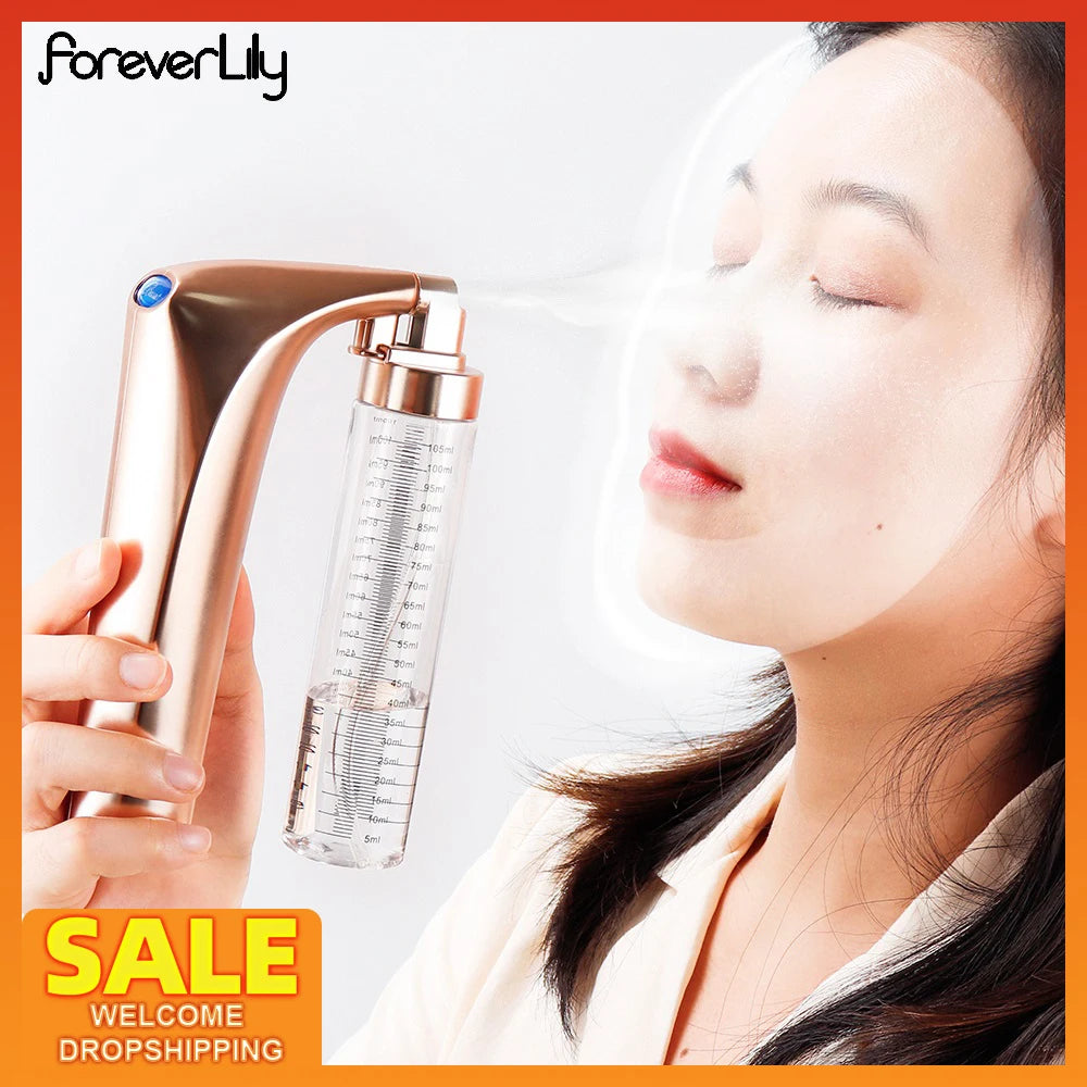 Oxygen Sprayer Upgraded Nozzle Mini Air Compressor Facial Moisturizing Hydrating Machine