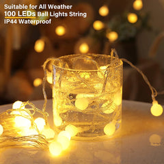 LED Warm Color Flashing Light String  Star Fairy Lights Christmas Decoration