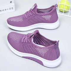 Women Flat Casual Shoes Fashion Breathable Mesh Vulcanized Shoes Women Sneakers